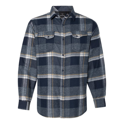 Burnside B8219 Snap Front Plaid Flannel Shirt