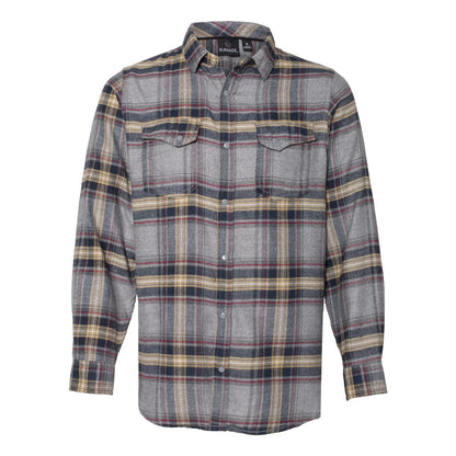 Burnside B8219 Snap Front Plaid Flannel Shirt