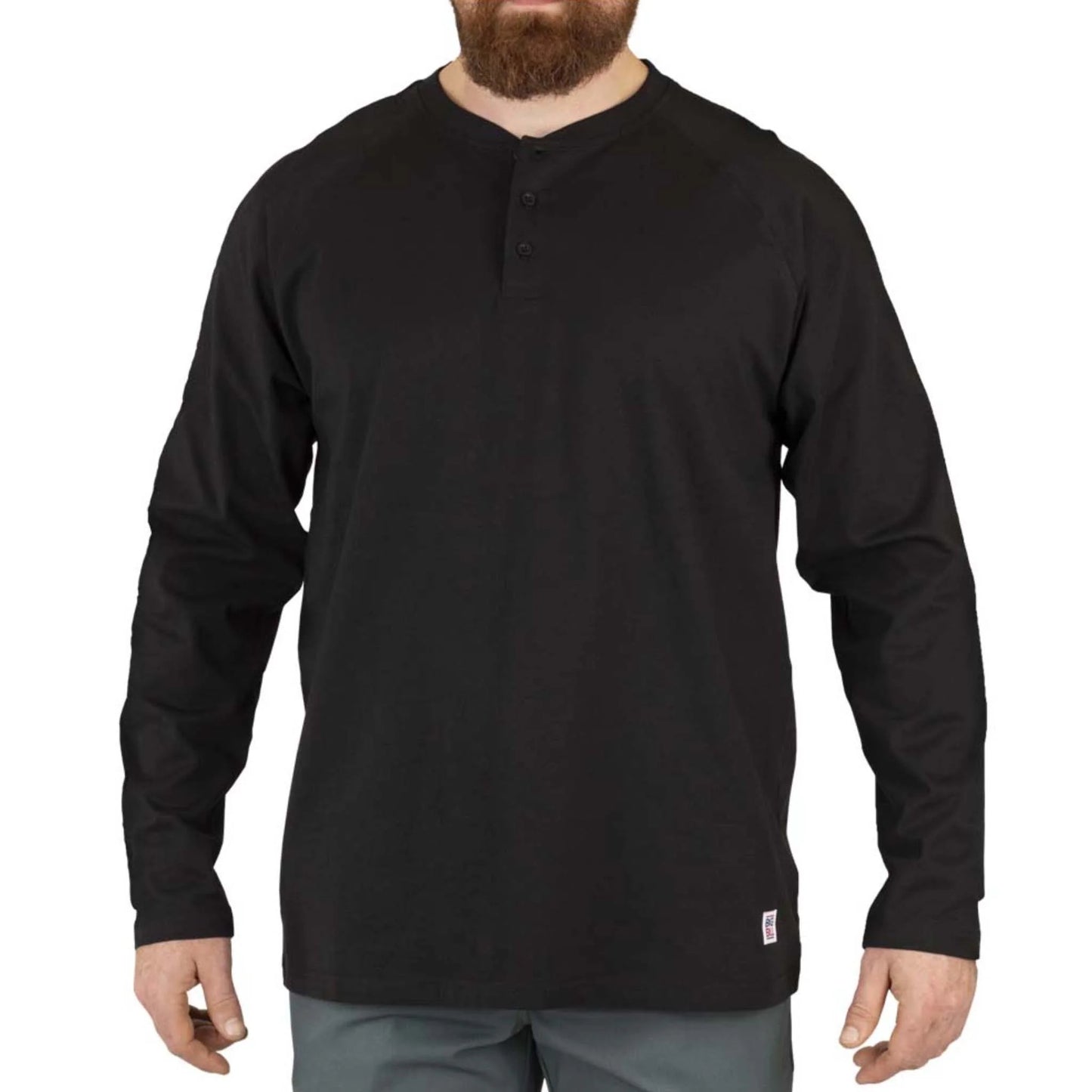 BIG BILL Heavyweight Long Sleeve Henley T-shirt -CK15