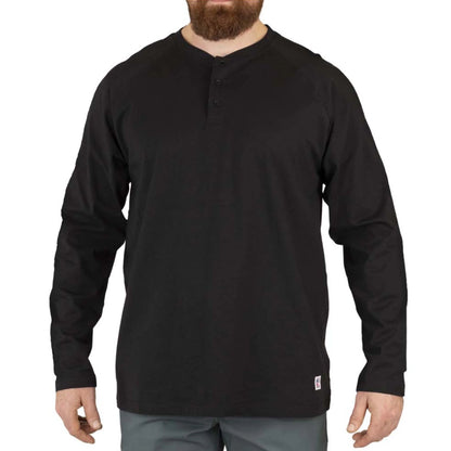 BIG BILL Heavyweight Long Sleeve Henley T-shirt -CK15