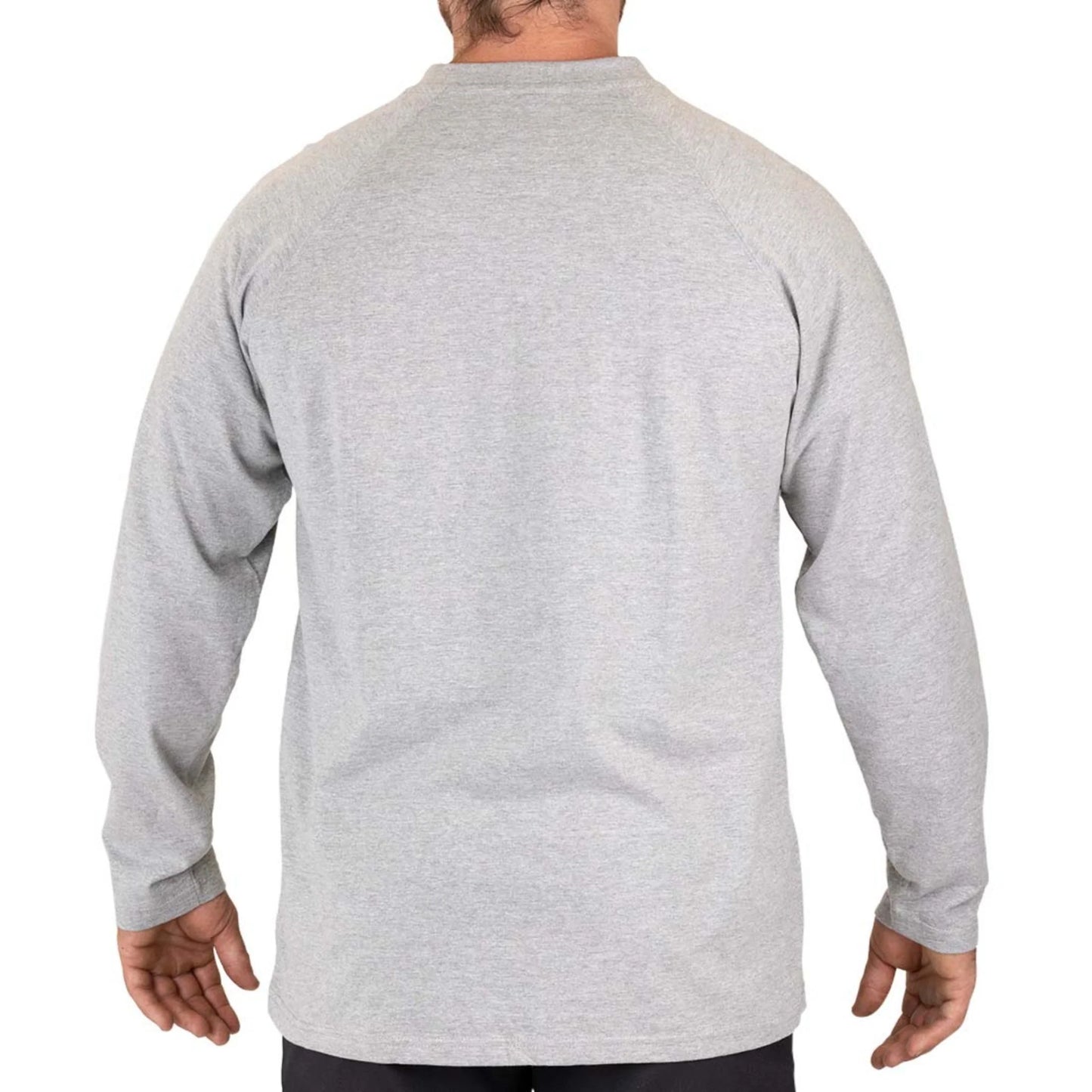 BIG BILL Heavyweight Long Sleeve Henley T-shirt -CK15