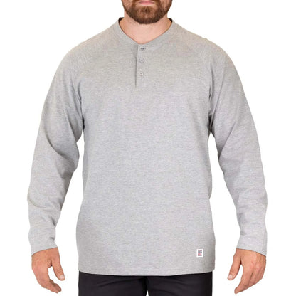 BIG BILL Heavyweight Long Sleeve Henley T-shirt -CK15