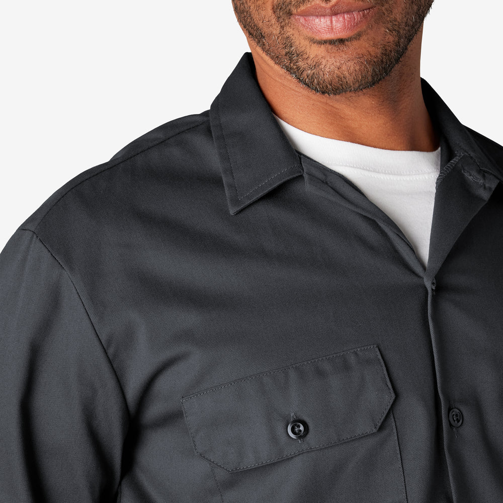 Dickies Long Sleeve Work Shirt-D574-DARK NAVY