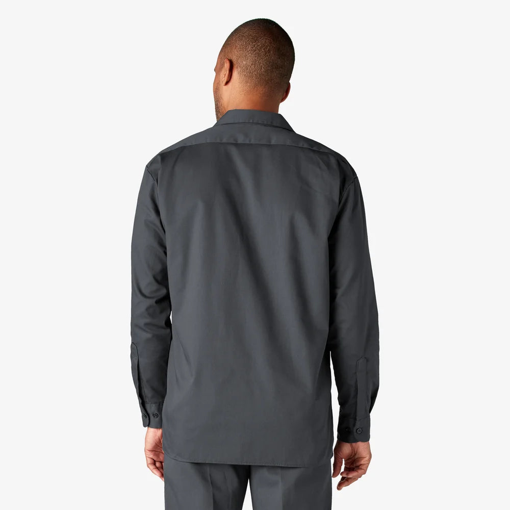 Dickies Long Sleeve Work Shirt-D574-DARK NAVY