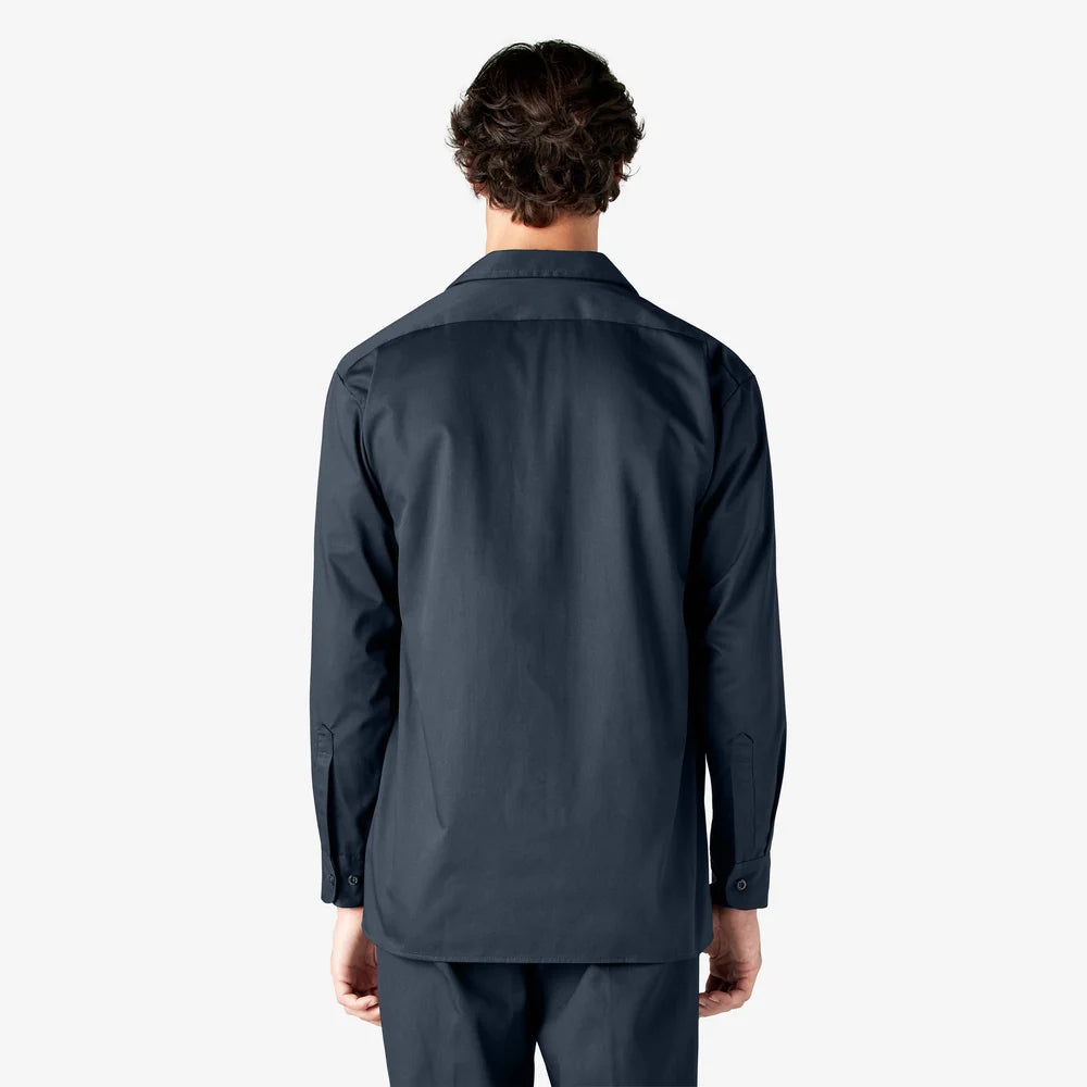 Dickies Long Sleeve Work Shirt-D574-DARK NAVY