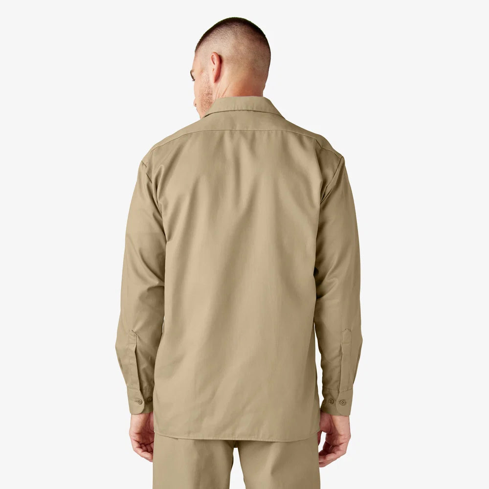 Dickies Long Sleeve Work Shirt-D574-DARK NAVY
