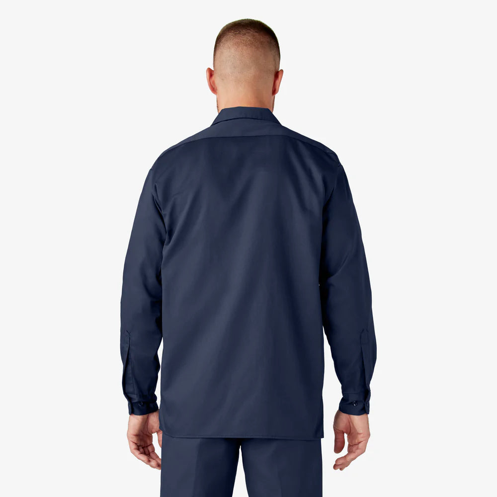 Dickies Long Sleeve Work Shirt-D574-DARK NAVY