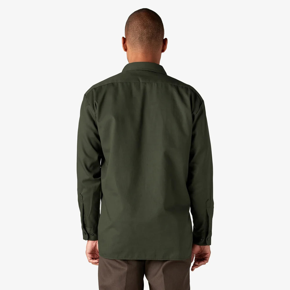 Dickies Long Sleeve Work Shirt-D574-DARK NAVY