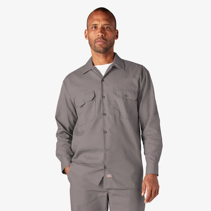 Dickies Long Sleeve Work Shirt-D574-DARK NAVY