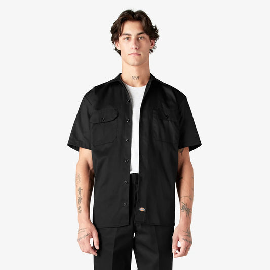 Dickies Short Sleeve Work Shirt-D1574-Black