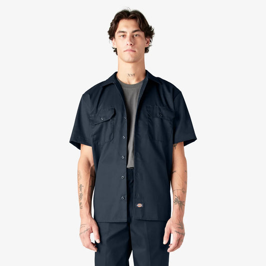 Dickies Short Sleeve Work Shirt-D1574-DARK NAVY