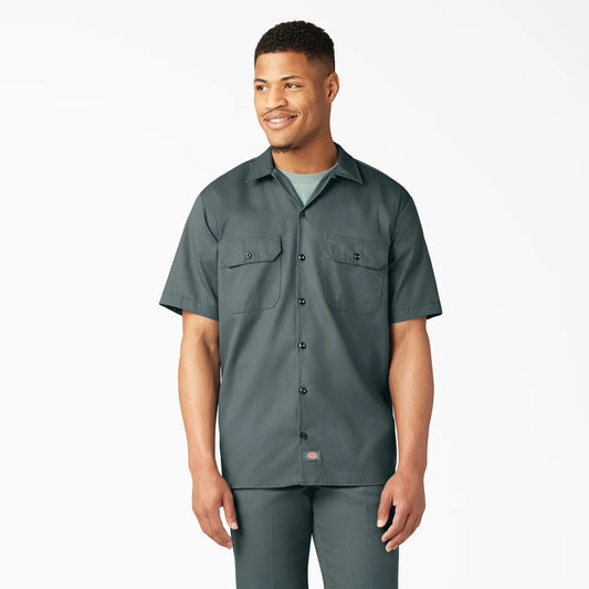 Dickies Short Sleeve Work Shirt-D1574-LINCOLN GREEN