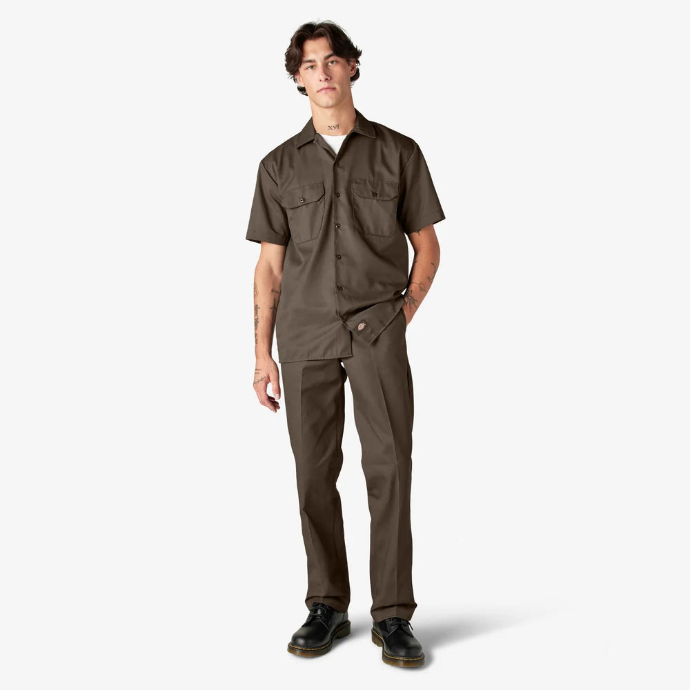 Dickies Short Sleeve Work Shirt-D1574-Mushroom