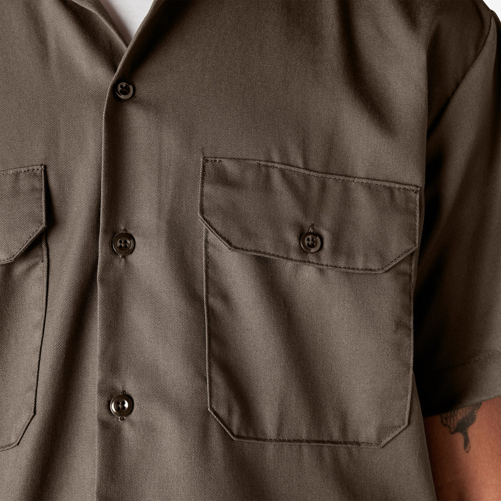 Dickies Short Sleeve Work Shirt-D1574-Mushroom
