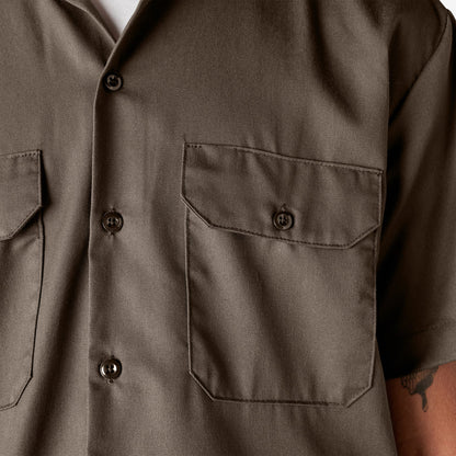 Dickies Short Sleeve Work Shirt-D1574-Mushroom