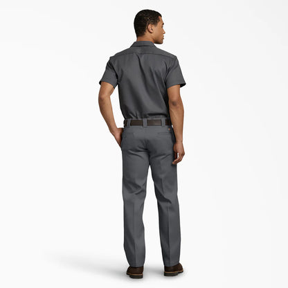 Dickies Slim Fit Straight Leg Work Pants, Charcoal (873F) - Basics Clothing Store
