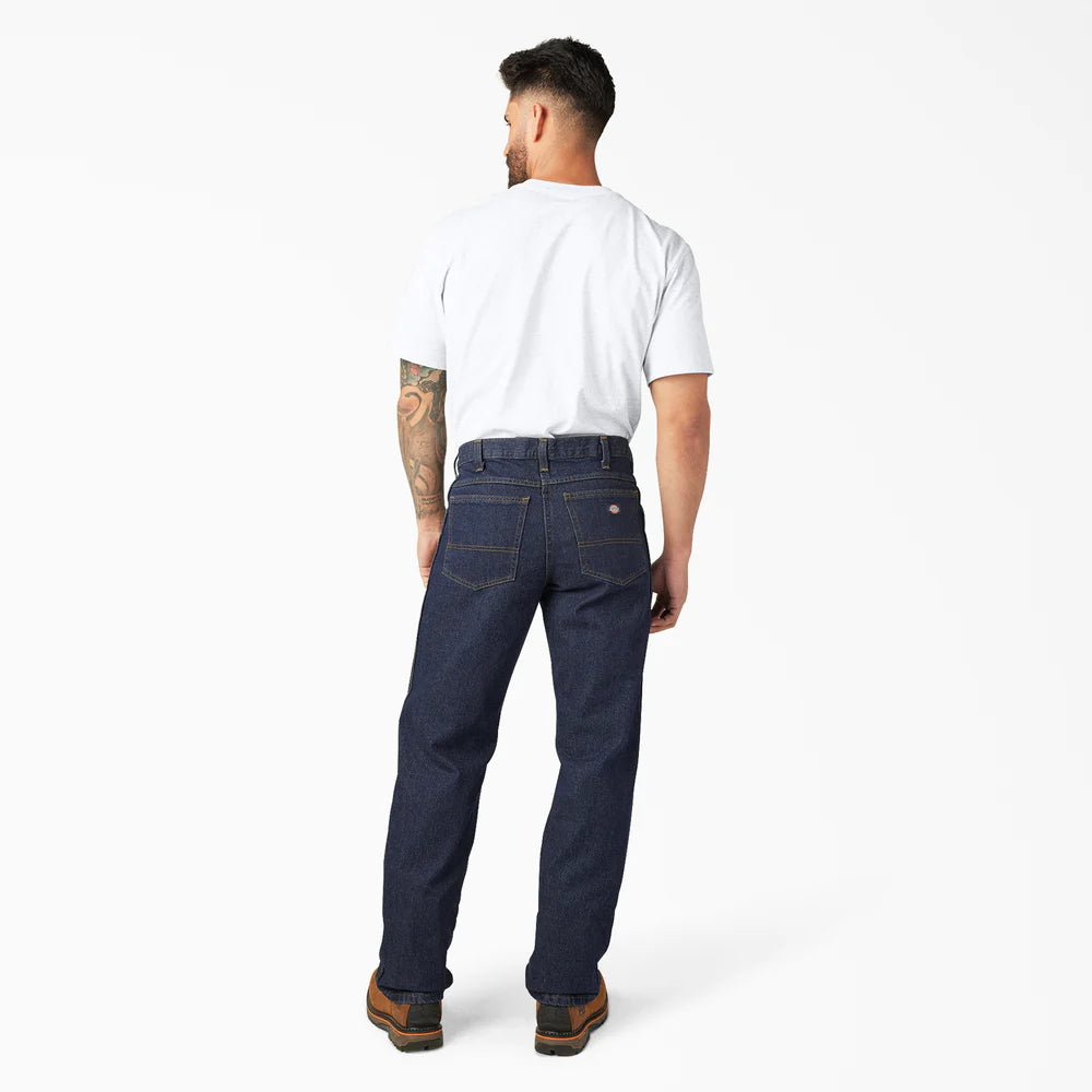 Dickies Regular Fit Jeans - Rinsed Indigo Blue  (9393RNB) - Basics Clothing Store