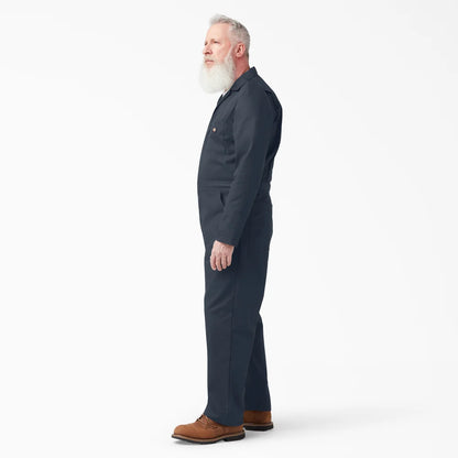 Dickies MENS L/S FLEX COVERALL -  Dark Navy D48611