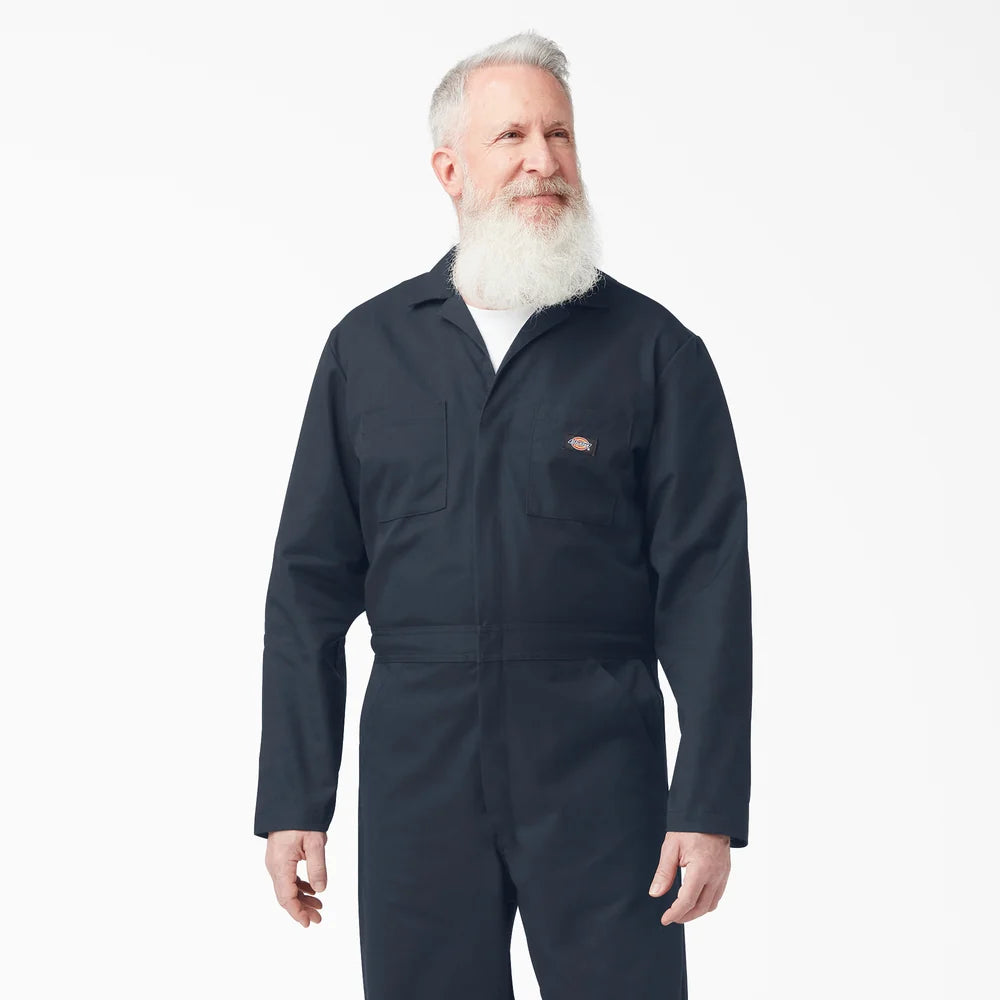 Dickies MENS L/S FLEX COVERALL -  Dark Navy D48611