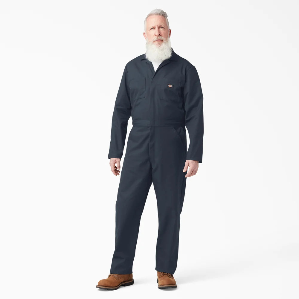 Dickies MENS L/S FLEX COVERALL -  Dark Navy D48611