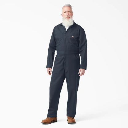 Dickies MENS L/S FLEX COVERALL -  Dark Navy D48611