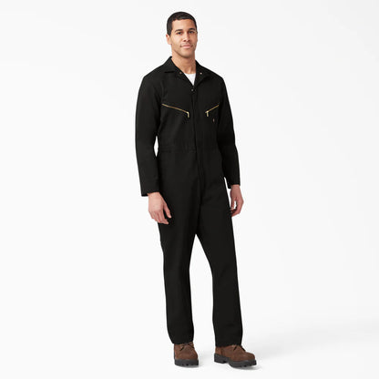 Dickies Deluxe Blended Long Sleeve Coveralls - Black 48799