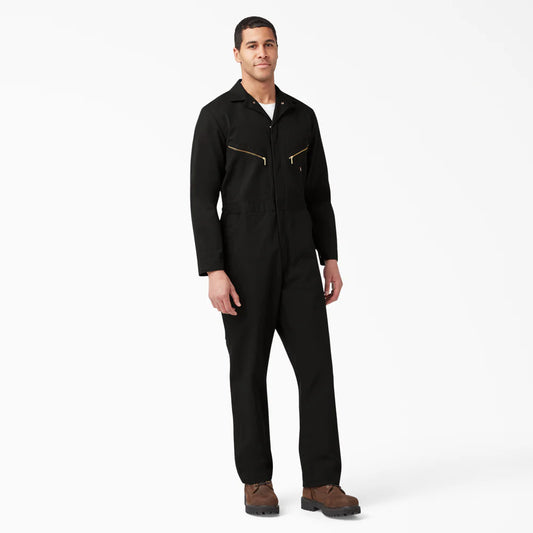Dickies Deluxe Blended Long Sleeve Coveralls - Black 48799