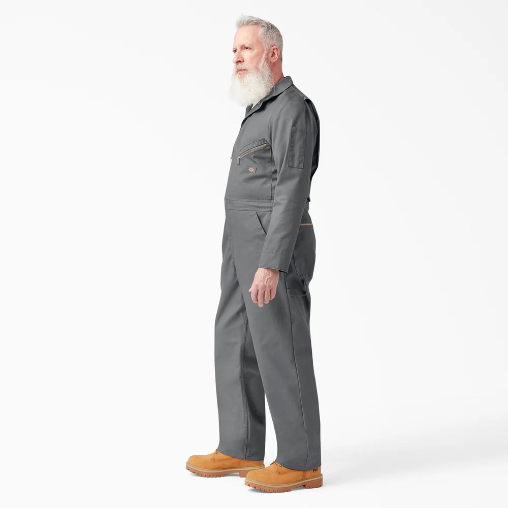 Dickies Deluxe Blended Long Sleeve Coveralls - Gray 48799