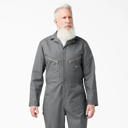 Dickies Deluxe Blended Long Sleeve Coveralls - Gray 48799