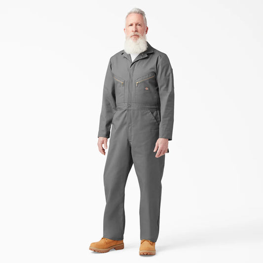 Dickies Deluxe Blended Long Sleeve Coveralls - Gray 48799