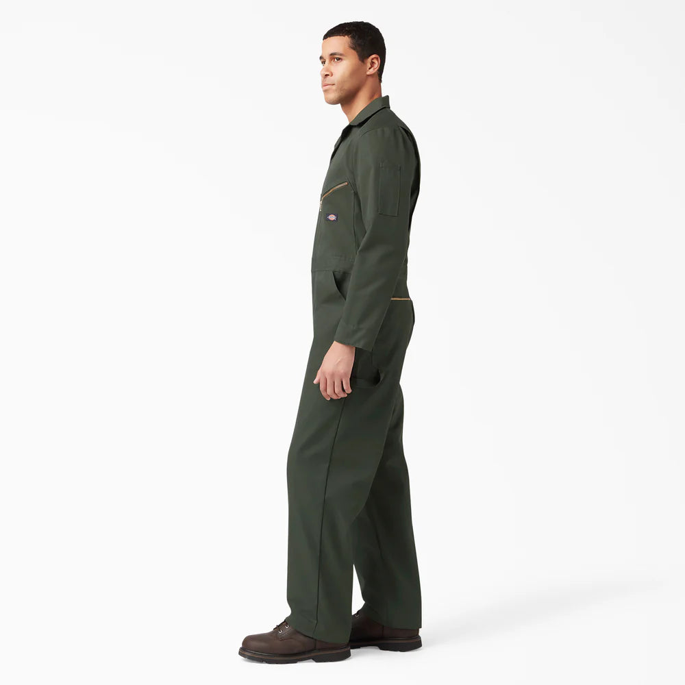 Dickies Deluxe Blended Long Sleeve Coveralls - OLIVE GREEN 48799