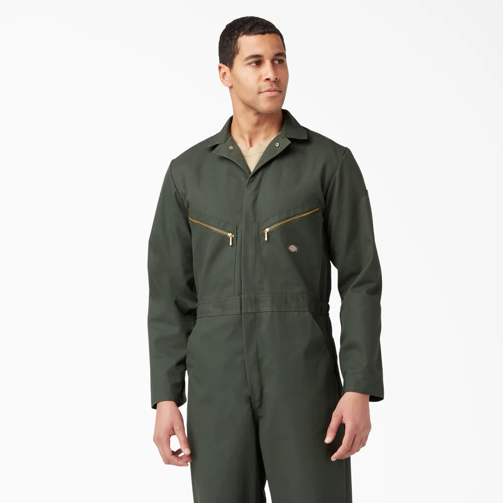 Dickies Deluxe Blended Long Sleeve Coveralls - OLIVE GREEN 48799