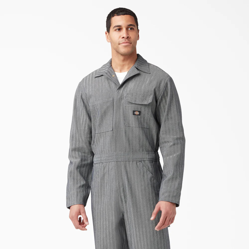 Dickies MENS L/S FISHER STRIPE COVERALL- FISHER STRIPE 48977