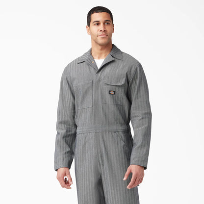 Dickies MENS L/S FISHER STRIPE COVERALL- FISHER STRIPE 48977