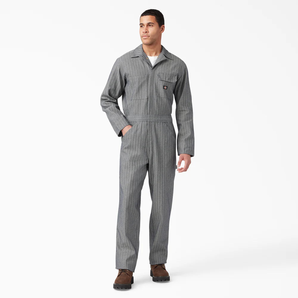 Dickies MENS L/S FISHER STRIPE COVERALL- FISHER STRIPE 48977