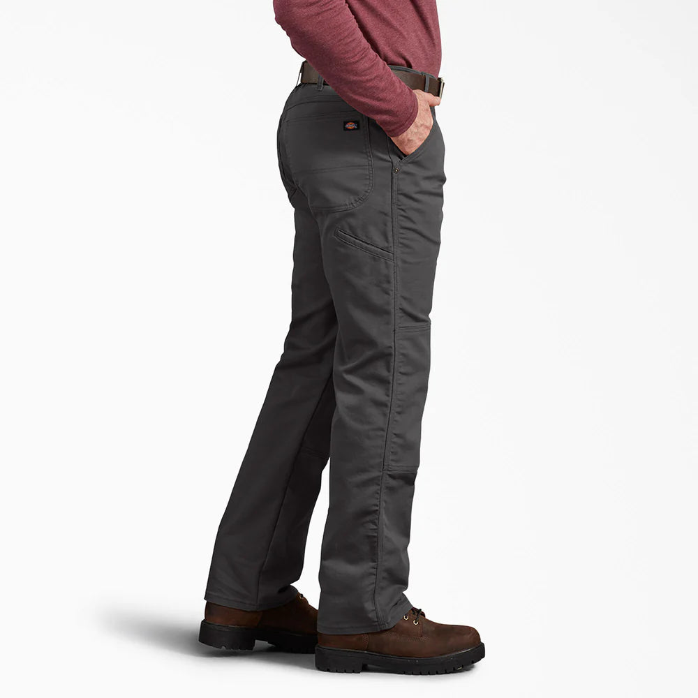 Dickie's FLEX Regular Fit Duck Double Knee Pants-DP903- Stonewashed Slate