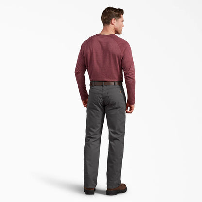Dickie's FLEX Regular Fit Duck Double Knee Pants-DP903- Stonewashed Slate