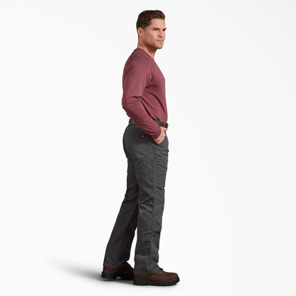 Dickie's FLEX Regular Fit Duck Double Knee Pants-DP903- Stonewashed Slate