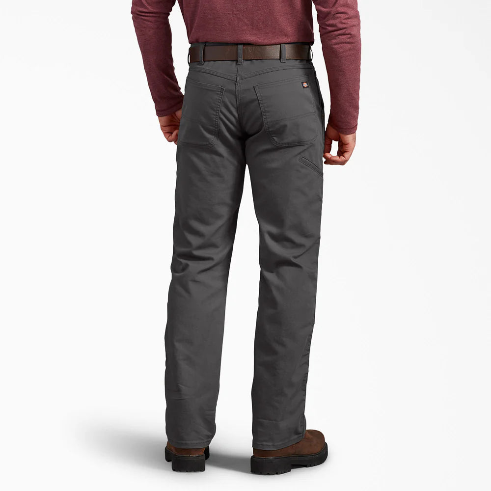 Dickie's FLEX Regular Fit Duck Double Knee Pants-DP903- Stonewashed Slate