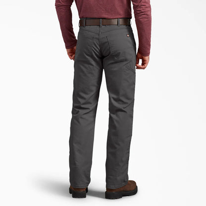 Dickie's FLEX Regular Fit Duck Double Knee Pants-DP903- Stonewashed Slate
