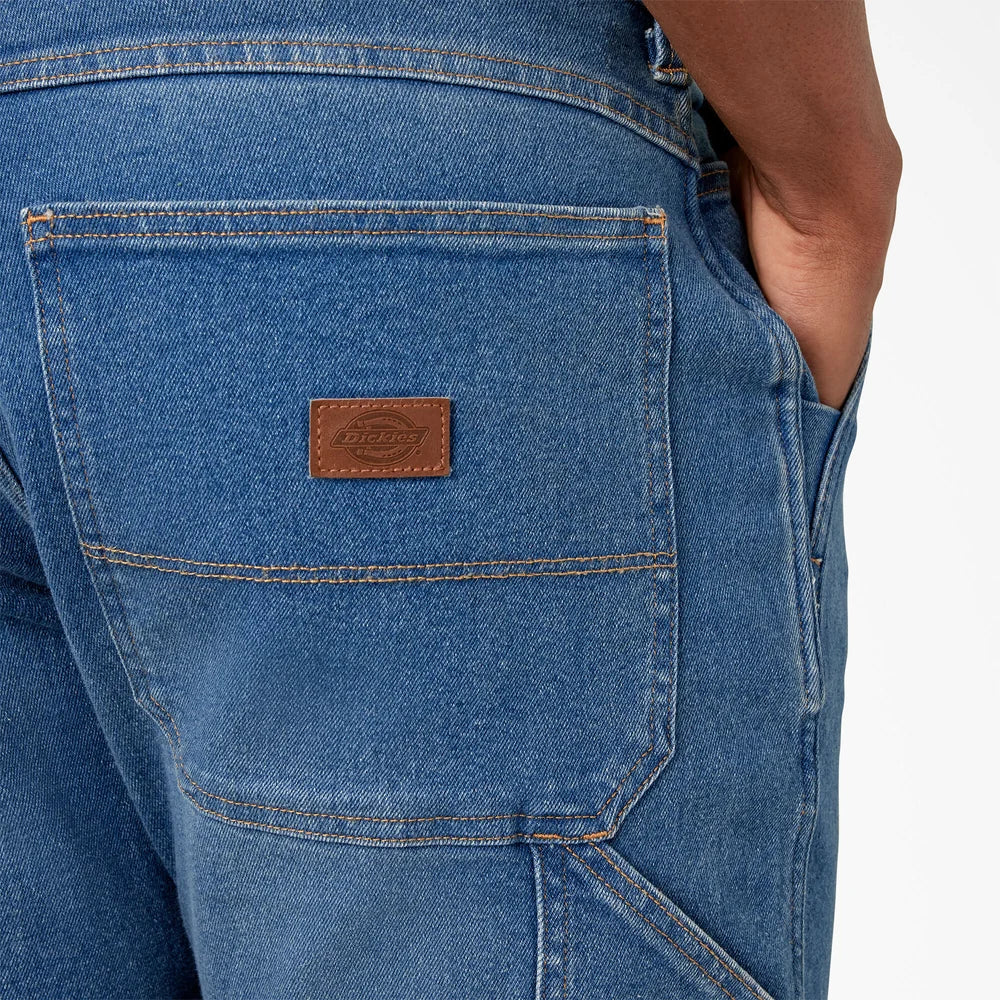 Dickies FLEX Regular Fit Carpenter Utility Jeans- Light Denim Wash-DU601