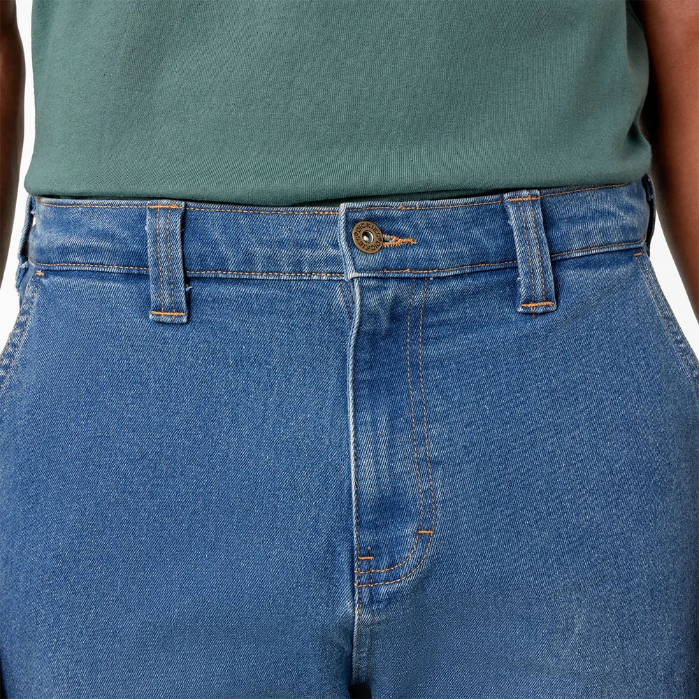 Dickies FLEX Regular Fit Carpenter Utility Jeans- Light Denim Wash-DU601