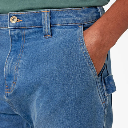 Dickies FLEX Regular Fit Carpenter Utility Jeans- Light Denim Wash-DU601