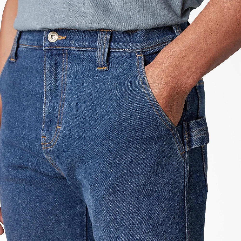 Dickies FLEX Regular Fit Carpenter Utility Jeans- Medium Denim Wash -DU601