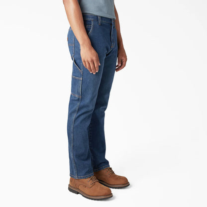Dickies FLEX Regular Fit Carpenter Utility Jeans- Medium Denim Wash -DU601