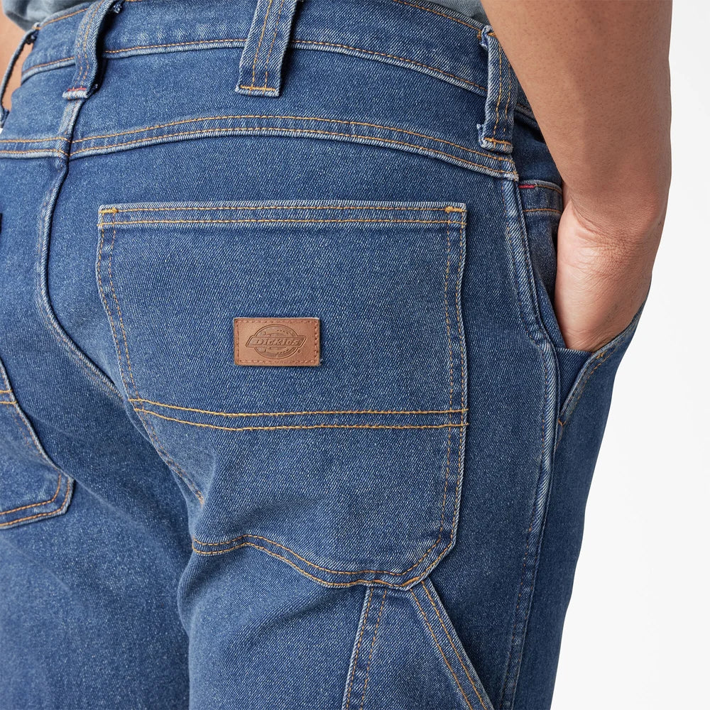Dickies FLEX Regular Fit Carpenter Utility Jeans- Medium Denim Wash -DU601