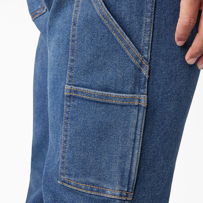 Dickies FLEX Regular Fit Carpenter Utility Jeans- Medium Denim Wash -DU601
