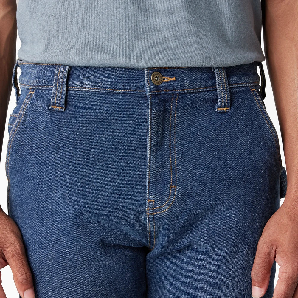 Dickies FLEX Regular Fit Carpenter Utility Jeans- Medium Denim Wash -DU601