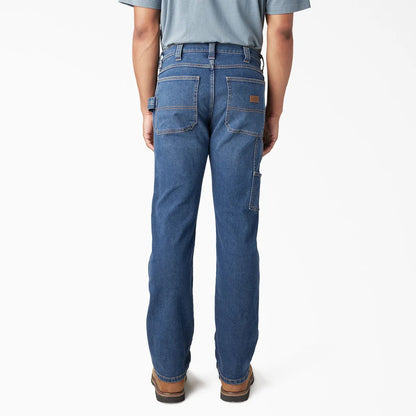 Dickies FLEX Regular Fit Carpenter Utility Jeans- Medium Denim Wash -DU601