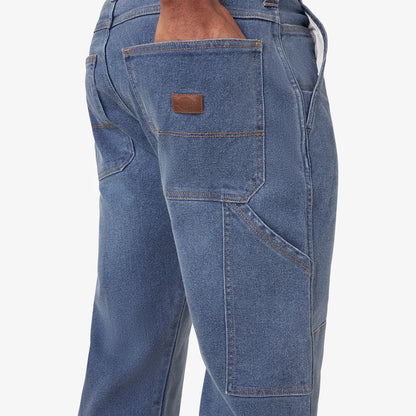 Dickie's FLEX Relaxed Fit Double Knee Jeans- Light Denim Wash -DU604